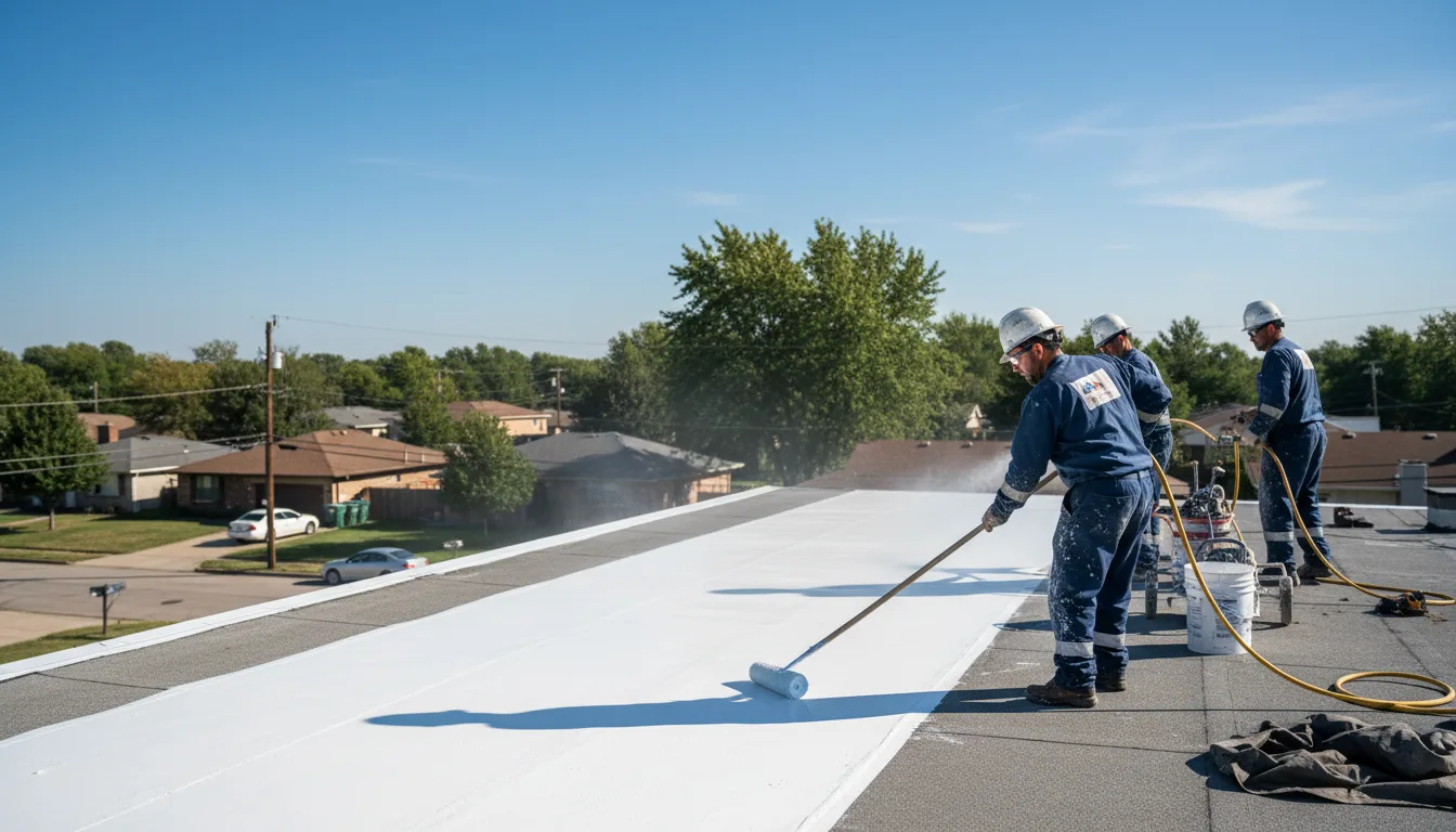 Commercial roof coating in Smithville Flats, NY near me